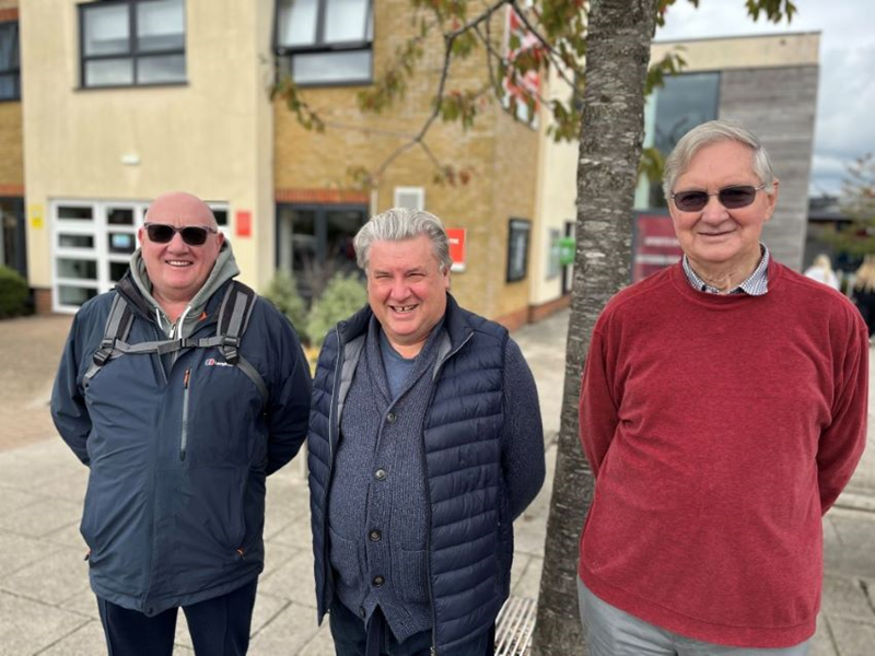 Whiteley health walk - three gentlemen